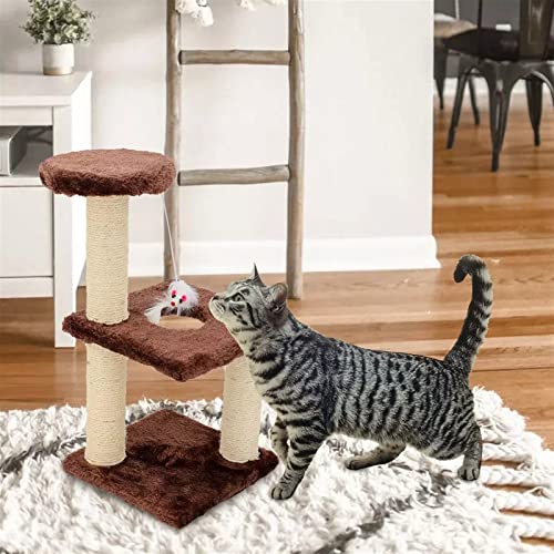 Kratzbaum für großes Katzenspielzeug, Katzenkätzchen, Kletterturm, mehrschichtiges Sisal, Katzenkratzpulver, Katzensprungspielzeug, Katzenklettergerüst, Haustierprodukt, Katze (Größe: quadratischer von ARICCI