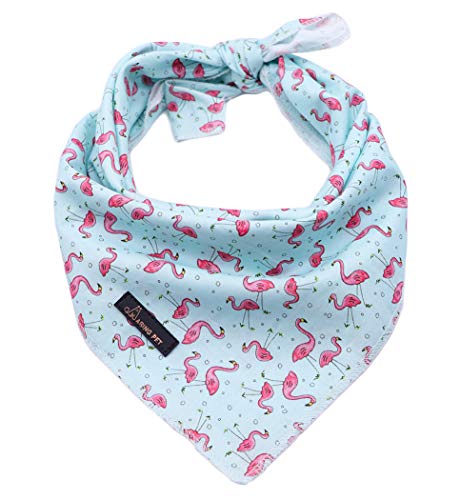 ARING PET Dog Bandana, Baumwolle Flamingo Dog Bandanas Dogs Triangle Bibs Tuch für kleine und große Hunde und Katzen von ARING PET