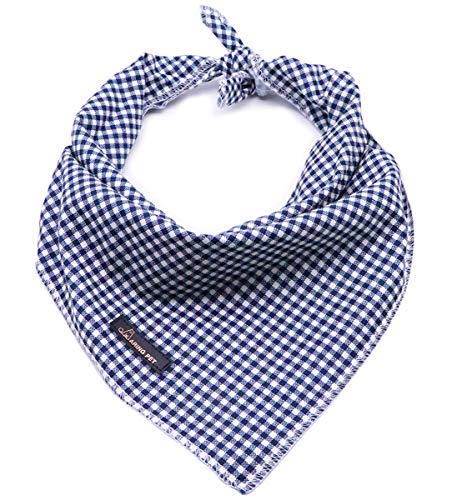 ARING PET Hunde Bandana, Baumwolle Karierte Bandanas Hundehalstuch, Dreieck Lätzchen Halstuch für Kleine und Große Hunde und Katzen von ARING PET