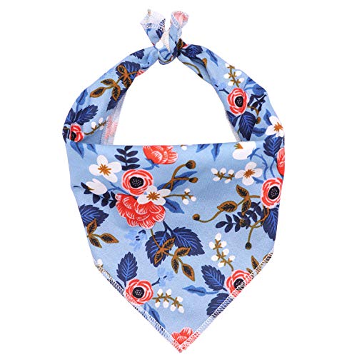 ARING PET Hund Bandana, Baumwolle Blume Hund Bandanas Hunde Dreieck Lätzchen Halstuch für kleine und große Hunde und Katzen von ARING PET