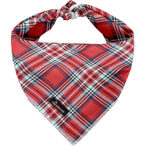 ARING PET Hund Bandana-Weihnachten Hund Bandanas, Junge und Mädchen Hundehalstuch rot kariert Hunde Dreieck Lätzchen für kleine bis große Hunde und Katzen ARING PET Hund Bandana-Weihnachten Hund Bandanas, Junge und Mädchen Hundehalstuch rot kariert Hunde Dreieck Lätzchen für kleine bis große Hunde und Katzen von ARING PET