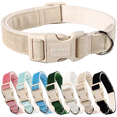 ARING PET Hundehalsband aus Baumwolle, weiches Hundehalsband für kleine Hunde, leicht, bequem, mit Schnellverschluss-Schnalle für kleine, mittelgroße und große Hunde ARING PET Hundehalsband aus Baumwolle, weiches Hundehalsband für kleine Hunde, leicht, bequem, mit Schnellverschluss-Schnalle für kleine, mittelgroße und große Hunde von ARING PET