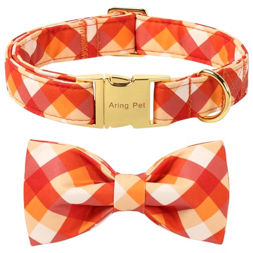 ARING PET Hundehalsband mit Schleife, Halloween-Hundehalsband, niedliches Haustierhalsband mit Schnellverschluss-Schnalle, für Welpen, kleine, mittelgroße und große Mädchen, Jungen, Größe XL von ARING PET