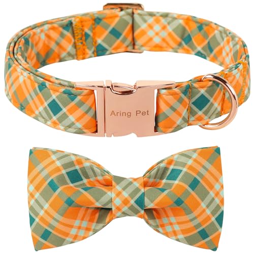 ARING PET Hundehalsband mit Schleife, verstellbar, Halloween, kariert, Fliege, Haustier-Halskette mit Metallschnalle für Mädchen und Jungen ARING PET Hundehalsband mit Schleife, verstellbar, Halloween, kariert, Fliege, Haustier-Halskette mit Metallschnalle für Mädchen und Jungen von ARING PET