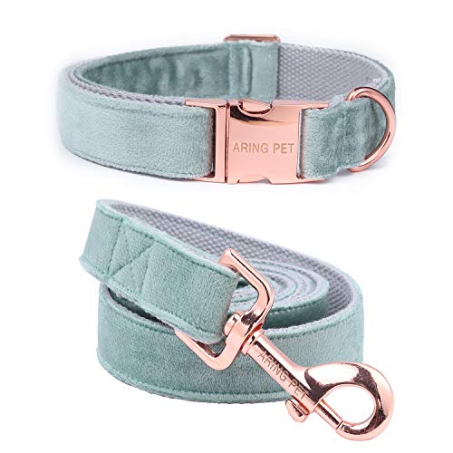 ARING PET Hundehalsband und Leine Set, Samt Hundehalsband und Leine, Verstellbares Halsband für Kleine Hunde Mittlere Hunde Große Hunde ARING PET Hundehalsband und Leine Set, Samt Hundehalsband und Leine, Verstellbares Halsband für Kleine Hunde Mittlere Hunde Große Hunde von ARING PET