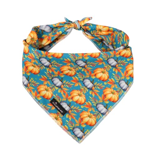 ARING PET Hundehalstuch, Herbst-Halloween-Kürbis-Schal für kleine, mittelgroße und große Jungen, Mädchen, Hunde, Größe L von ARING PET