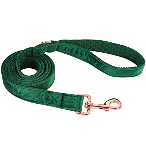 ARING PET Hundeleine, Samt-Hundeleinen, passende Hundehalsbänder, handgefertigt, stark, dunkelgrün, Weihnachts-Hundeleine für kleine, mittelgroße und große Hunde ARING PET Hundeleine, Samt-Hundeleinen, passende Hundehalsbänder, handgefertigt, stark, dunkelgrün, Weihnachts-Hundeleine für kleine, mittelgroße und große Hunde von ARING PET