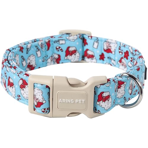 ARING PET Weihnachts-Hundehalsband, Baumwolle, Blau, Weihnachtsmann, verstellbar, mit Schnellverschluss-Schnalle, für Mädchen und Jungen ARING PET Weihnachts-Hundehalsband, Baumwolle, Blau, Weihnachtsmann, verstellbar, mit Schnellverschluss-Schnalle, für Mädchen und Jungen von ARING PET