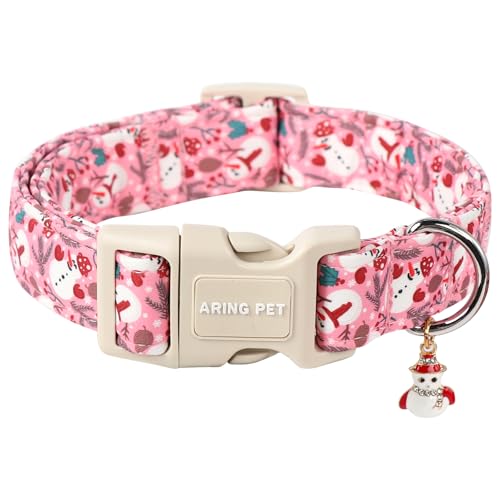 ARING PET Weihnachts-Hundehalsband, niedliches Schneemann-Hundehalsband, verstellbar, mit Schnellverschluss-Schnalle, für Mädchen und Jungen ARING PET Weihnachts-Hundehalsband, niedliches Schneemann-Hundehalsband, verstellbar, mit Schnellverschluss-Schnalle, für Mädchen und Jungen von ARING PET