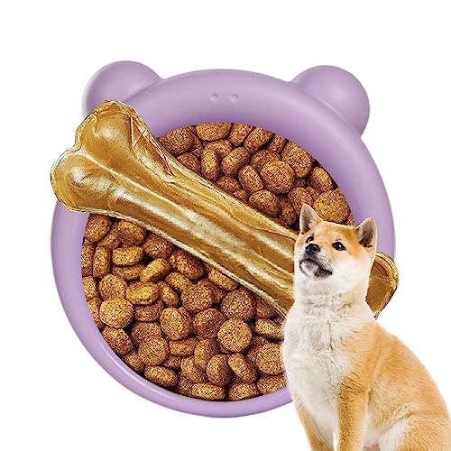 ARIOU Hundefutternäpfe | Langsam fressende Hundenapf - Runde Futterplatte mit Futtermatte, Silikon-Leckkissen für Hunde, Trainingshilfen für die Verdauung von Welpen von ARIOU