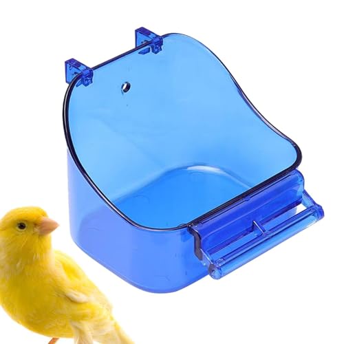 ARIOU Vogeltränke Käfig PP Vogelkäfig Bad Haustier Vogeltränke Box mit Doppelhaken Vogelkäfig Papagei Badewanne Vogelkäfig Zubehör Badewanne für kleine Vögel ARIOU Vogeltränke Käfig PP Vogelkäfig Bad Haustier Vogeltränke Box mit Doppelhaken Vogelkäfig Papagei Badewanne Vogelkäfig Zubehör Badewanne für kleine Vögel von ARIOU
