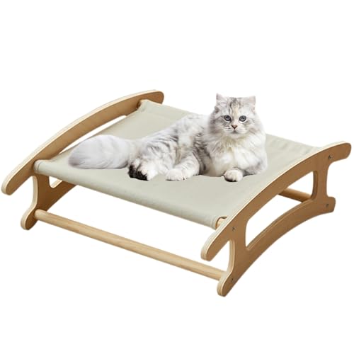 Erhöhtes Katzenbett | Erhöhtes abnehmbares Katzenbett - Leichtes, platzsparendes Haustierbett, Indoor-Katzen-Hängemattenbett zum Spielen, Klettern, Entspannen Erhöhtes Katzenbett | Erhöhtes abnehmbares Katzenbett - Leichtes, platzsparendes Haustierbett, Indoor-Katzen-Hängemattenbett zum Spielen, Klettern, Entspannen von ARIOU