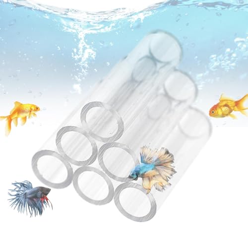 Garnelenlebensraum aus Acryl, Unterstand aus transparentem Acrylglas für Aquarien, -Aquarienrohr und Zuchthöhlen zum Verstecken /Fische von ARIOU