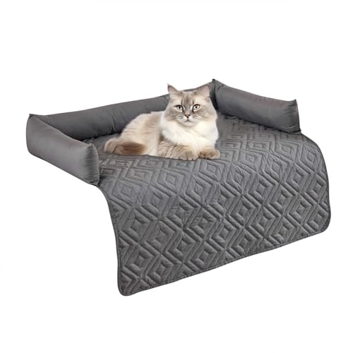 Haustiersofa Kissen - Wasserdichter Hundebettbezug und Couchschutz, Waschbarer Haustiermöbelbezug für Hunde und Katzen, rutschfeste Sofamatte mit Kissen für Wohnmöbel und Auto von ARIOU