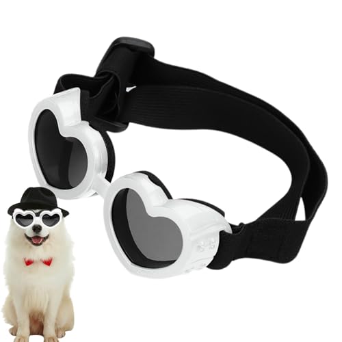 Herzförmige Hundesonnenbrille – UV-Schutz, Haustierbrille mit verstellbarem Riemen, beschlagfeste, blendfreie Sonnenbrille für Hunde, stilvoller Augenschutz für Outdoor-Reiten, Fotoshootings, Alltag Herzförmige Hundesonnenbrille – UV-Schutz, Haustierbrille mit verstellbarem Riemen, beschlagfeste, blendfreie Sonnenbrille für Hunde, stilvoller Augenschutz für Outdoor-Reiten, Fotoshootings, Alltag von ARIOU
