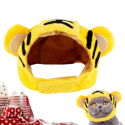 Hüte für Hunde – König Tiger Form Katzenhut | Lustiger süßer weicher Plüschhut mit verstellbarem Riemen | warme Haustierbekleidung und kaltes Wetter Haustierausrüstung für kleine Welpen und Kätzchen | Hüte für Hunde – König Tiger Form Katzenhut | Lustiger süßer weicher Plüschhut mit verstellbarem Riemen | warme Haustierbekleidung und kaltes Wetter Haustierausrüstung für kleine Welpen und Kätzchen | von ARIOU