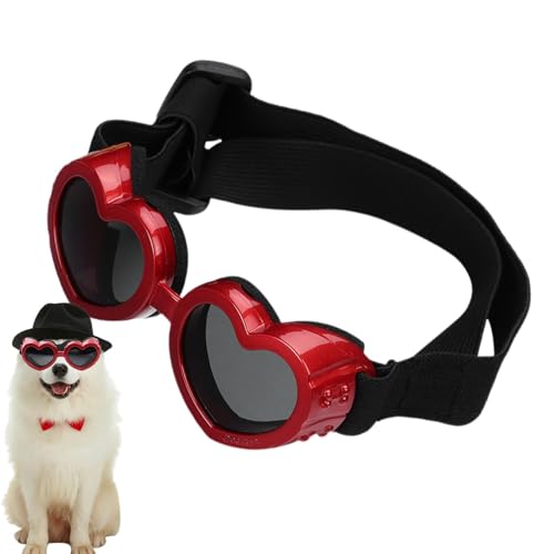 Hunde-Sonnenbrille Herzform, UV-Schutz, Haustierbrille mit verstellbarem Riemen, Anti-Reflexion Sonnenbrille für Hunde, Stilvoller Augenschutz für draußen, Reiten, Fotoshooting, Täglicher Gebrauch Hunde-Sonnenbrille Herzform, UV-Schutz, Haustierbrille mit verstellbarem Riemen, Anti-Reflexion Sonnenbrille für Hunde, Stilvoller Augenschutz für draußen, Reiten, Fotoshooting, Täglicher Gebrauch von ARIOU