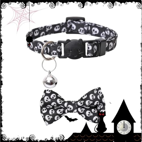Hundehalsband - Halloween-Hundehalsband | Leuchtendes Hundehalsband | Verstellbare Halsbänder Für Hunde Und Katzen Mit Abnehmbarer Fliege | Hundebekleidungszubehör Für Fotografie, Hochzeit, Zuhause, S Hundehalsband - Halloween-Hundehalsband | Leuchtendes Hundehalsband | Verstellbare Halsbänder Für Hunde Und Katzen Mit Abnehmbarer Fliege | Hundebekleidungszubehör Für Fotografie, Hochzeit, Zuhause, S von ARIOU