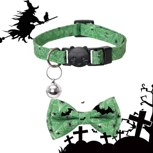 Hundehalsband - Halloween-Hundehalsband | Leuchtendes Hundehalsband | Verstellbare Halsbänder Für Hunde Und Katzen Mit Abnehmbarer Fliege | Hundebekleidungszubehör Für Fotografie, Hochzeit, Zuhause, S Hundehalsband - Halloween-Hundehalsband | Leuchtendes Hundehalsband | Verstellbare Halsbänder Für Hunde Und Katzen Mit Abnehmbarer Fliege | Hundebekleidungszubehör Für Fotografie, Hochzeit, Zuhause, S von ARIOU