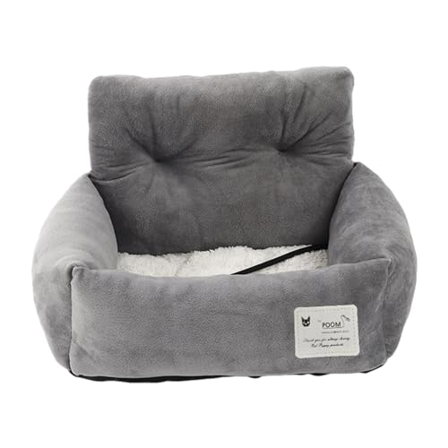 Hundesitz, 53 x 42 x 29 cm, Hundesitz, ultraweicher Haustier-Sitzerhöhung mit Griff, Hundeautobett, Hundesicherheits-Autositz, Reisebett, Autositz für kleine Hunde, Grau Hundesitz, 53 x 42 x 29 cm, Hundesitz, ultraweicher Haustier-Sitzerhöhung mit Griff, Hundeautobett, Hundesicherheits-Autositz, Reisebett, Autositz für kleine Hunde, Grau von ARIOU