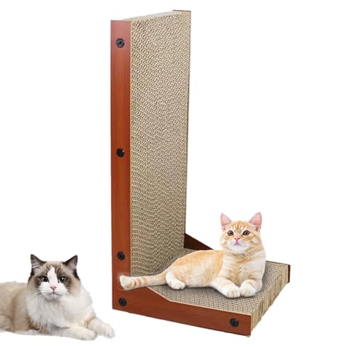Katzenkratzer, L-Form, Karton, Kratzunterlage für Katzen, Schutz von Möbeln, doppelseitig, Haustier-Kratzer für Balkon, Wohnzimmer, Schlafzimmer, Arbeitszimmer Katzenkratzer, L-Form, Karton, Kratzunterlage für Katzen, Schutz von Möbeln, doppelseitig, Haustier-Kratzer für Balkon, Wohnzimmer, Schlafzimmer, Arbeitszimmer von ARIOU