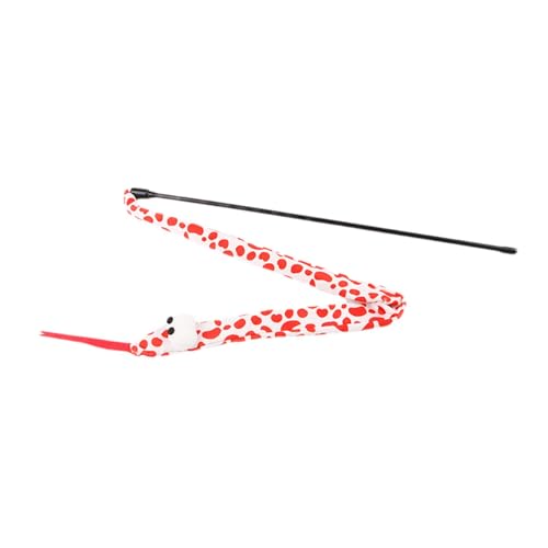 Snake Cat Toy - Pet Cat Teaser Snake Wand, Interaktives Kätzchen Wandspielzeug mit Sound für drinnen und draußen spielen, Spaß und fesselnde Schlangenstab für Katzen, ideal für aktive Tierunterhaltung Snake Cat Toy - Pet Cat Teaser Snake Wand, Interaktives Kätzchen Wandspielzeug mit Sound für drinnen und draußen spielen, Spaß und fesselnde Schlangenstab für Katzen, ideal für aktive Tierunterhaltung von ARIOU