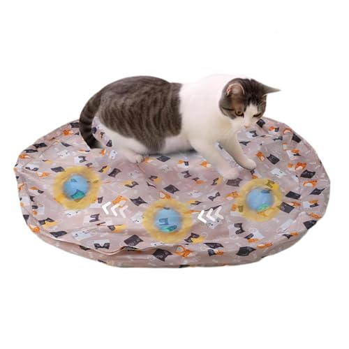 Versteckspiel für Katzen, interaktives Versteckspiel für Katzen | Versteckspiel | Katzenspielzeug mit Bewegungsaktivierung | Automatischer beweglicher Ball für gelangweilte Indoor-Katzen Versteckspiel für Katzen, interaktives Versteckspiel für Katzen | Versteckspiel | Katzenspielzeug mit Bewegungsaktivierung | Automatischer beweglicher Ball für gelangweilte Indoor-Katzen von ARIOU