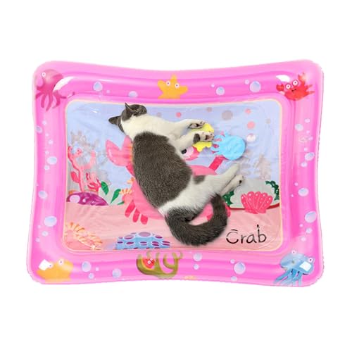 Wassersensorische Spielmatte – verdicktes sensorisches Pad für Kinder – aufblasbare Wassermatte für Katze und Hund, Wassersensorische Spielmatte mit Fisch für Haustierspiele, Meeresmotiv Wassersensorische Spielmatte – verdicktes sensorisches Pad für Kinder – aufblasbare Wassermatte für Katze und Hund, Wassersensorische Spielmatte mit Fisch für Haustierspiele, Meeresmotiv von ARIOU