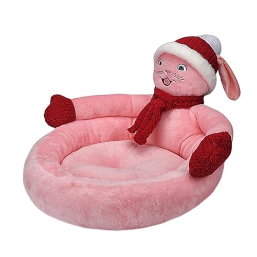 Weihnachten Katzenbett, Kaninchenform Katzenhäuser, Pinkk Rabbit Kreative Katzenbetten, Waschbares Weihnachts-Hundebett, Weiches Plüsch-Winter-Kätzchenbett mit Anti-Rutsch-Unterseite für Katzen, Weihnachten Katzenbett, Kaninchenform Katzenhäuser, Pinkk Rabbit Kreative Katzenbetten, Waschbares Weihnachts-Hundebett, Weiches Plüsch-Winter-Kätzchenbett mit Anti-Rutsch-Unterseite für Katzen, von ARIOU