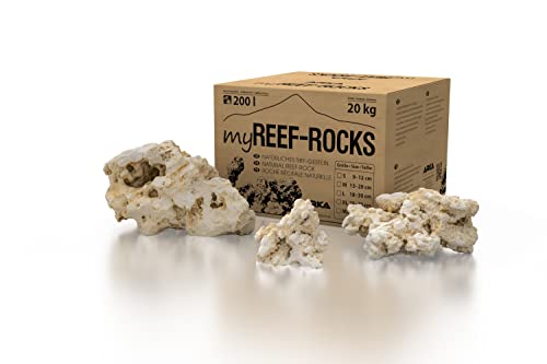 ARKA myREEF-Rocks 20kg / 9-12cm - Natürliches Riffgestein für authentische Aufbauten in Meerwasseraquarien, schadstofffrei, ideale Siedlungsfläche für Bakterien. von ARKA