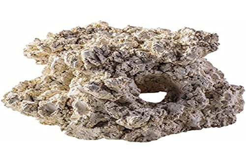 ARKA Riffkeramik Höhle 2-Loch - 10 cm - Aus natürlichen Rohstoffen gefertigte Höhle, schadstofffrei mit hoher Porosität, Made in Germany, für Meerwasseraquarien, Made in Germany von ARKA myAQUA