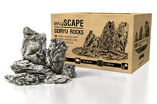 ARKA mySCAPE-Rocks Seiryu | Mini-Landschaft | Natur Aquarium Steine für einzigartige Aquascapes im Süßwasser Aquarium & Aufbauten in jedem Terrarium | Ca. 10-30 cm | Ideal zu bepflanzen | Inhalt: 10kg von ARKA