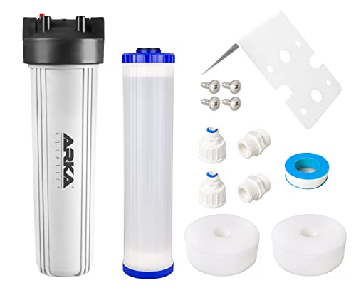 ARKA myAQUA Multifilter/Resinfilter, 4000ml - Vielseitiger Filter für Osmoseanlagen & Aquarien, inkl. Filterkartusche & Zubehör, Anschlüsse: 1 Zoll, 3/4 Zoll, 1/4 Zoll ARKA myAQUA Multifilter/Resinfilter, 4000ml - Vielseitiger Filter für Osmoseanlagen & Aquarien, inkl. Filterkartusche & Zubehör, Anschlüsse: 1 Zoll, 3/4 Zoll, 1/4 Zoll von ARKA