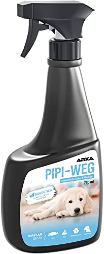 ARKA Pipi-Weg Hund - 750ml - Effektiver Flecken- und Geruchsentferner, beseitigt Hundeurin, Kot, Erbrochenes & Speichel auf Teppichen und Polstern nachhaltig. von ARKA