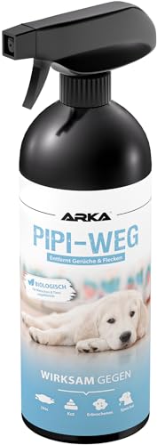 ARKA Pipi-Weg Hund - 750ml - Effektiver Flecken- und Geruchsentferner, beseitigt Hundeurin, Kot, Erbrochenes & Speichel auf Teppichen und Polstern nachhaltig. von ARKA