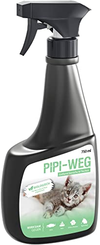 ARKA Pipi-Weg Katze - 750 ml - Effektiver Flecken- und Geruchsentferner, beseitigt Katzenurin, Kot, Erbrochenes & Speichel auf Teppichen und Polstern nachhaltig. von ARKA