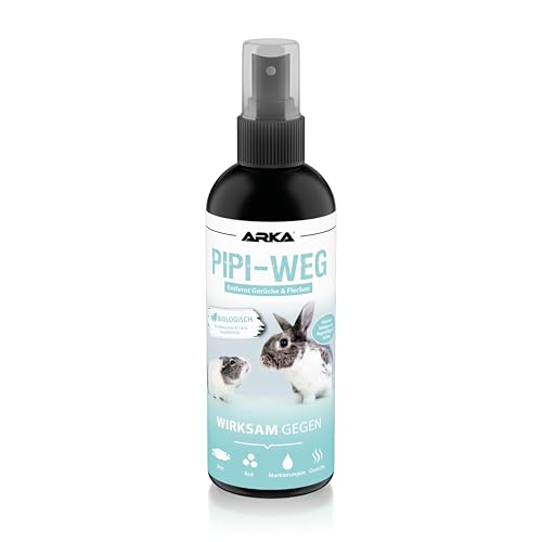 PIPI-Weg Enzymreiniger Nagerkäfig - Geruchsentferner und Reiniger Spray 100ml - Gegen KOT, Urin und Tiergerüche - Mikrobiologischer Geruchsneutralisierer - Porentiefe Reinigung in der Nagerumgebung PIPI-Weg Enzymreiniger Nagerkäfig - Geruchsentferner und Reiniger Spray 100ml - Gegen KOT, Urin und Tiergerüche - Mikrobiologischer Geruchsneutralisierer - Porentiefe Reinigung in der Nagerumgebung von ARKA