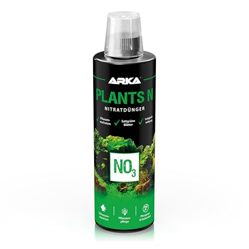 ARKA Plants N - 473 ml - Stickstoff-/Nitratdünger, fördert prächtigen Pflanzenwuchs in Süßwasseraquarien, ideal für Aquascaping, phosphatfrei. von ARKA