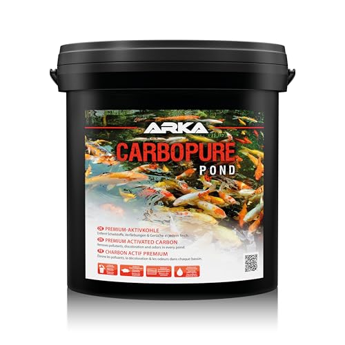 ARKA Pond Carbopure - 11,5 kg - Premium Aktivkohle für glasklares Teichwasser, entfernt effektiv Trübungen und Giftstoffe. von ARKA