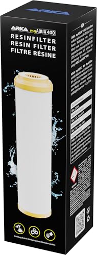 ARKA myAQUA 400 Resinfilter - entfernt sicher & effektiv selbst feinste Rückstände von Silikat, Nitrat & weitere gelöste organische sowie anorganische Stoffe (TDS) aus dem Wasser von ARKA