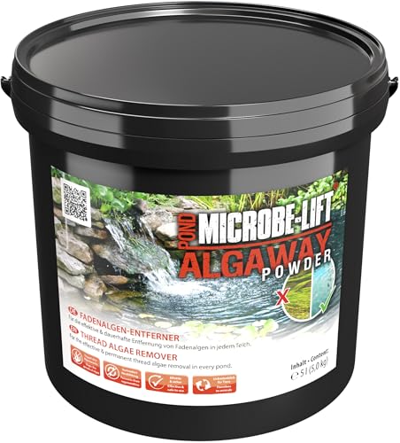 Microbe-Lift Pond Algaway Powder - 5000 g - Effektiver Fadenalgenentferner für Teiche, beseitigt Algen schnell und verhindert Neubildung, umweltfreundlich von ARKA