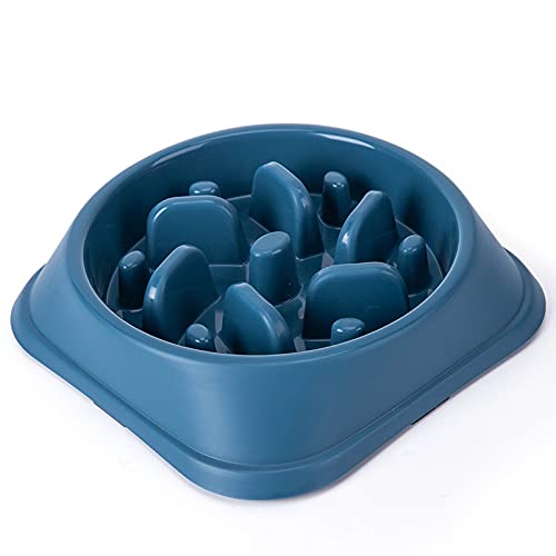 ARKEM Hundefutter, Napf für langsames Futter für Haustiere, Anti-Spill-Hundenapf, Anti-Choking-Napf für Haustiere, Anti-Choking-Napf mit Blähstopp für mittlere und große Hunde-Dark Blue von ARKEM