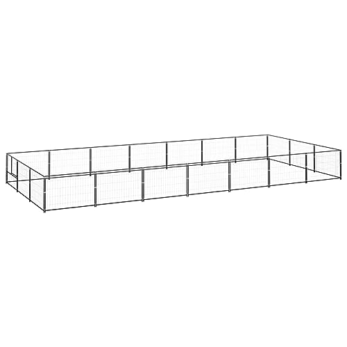 ARKEM Hundezwinger Schwarz 21 m² Stahl Freilaufgehege KaninchenkäFig Chicken Run von ARKEM