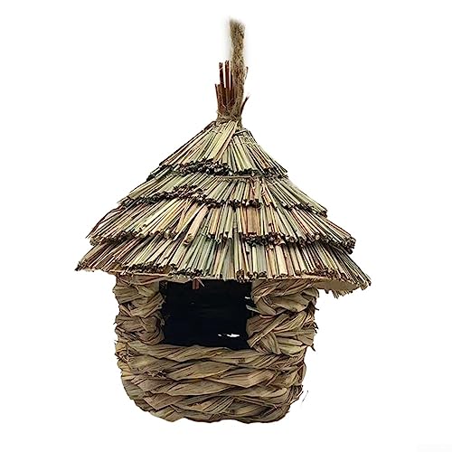 Hängendes Kolibri-Vogelhaus, handgewebtes Stroh-Vogelhäuschen, Gartennesthaus, B Hängendes Kolibri-Vogelhaus, handgewebtes Stroh-Vogelhäuschen, Gartennesthaus, B von ARMYJY