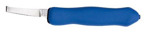 F.DICK Klauenmesser, Hufmesser EXPERT-GRIP 2K 2487 (links-kurz-schmal, extra scharfer Skalpell-Anschliff, 2K-Kunststoffgriff Blau) 62487600 von F. DICK