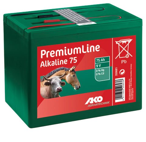 PREMIUMLINE Weidezaunbatterie Trockenbatterie Alkaline 9V 75 Ah von ARNDT