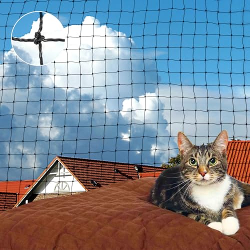 AROMUJOY Katzennetz Für Balkon, 8x3 M Katzennetz Drahtverstärkt, Balkonnetz Robust Biss- Und Reißfest UV-Beständig mit Befestigungsseil Nägel, Katzenschutznetz für Balkonen, Terrassen und Fenstern AROMUJOY Katzennetz Für Balkon, 8x3 M Katzennetz Drahtverstärkt, Balkonnetz Robust Biss- Und Reißfest UV-Beständig mit Befestigungsseil Nägel, Katzenschutznetz für Balkonen, Terrassen und Fenstern von AROMUJOY