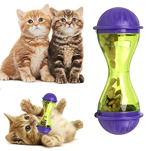 AROYEL IQ Futterball für Hunde und Katzen, interaktives Spielzeug für Haustiere, aus Kunststoff, lustiger Spender für Leckagen von AROYEL