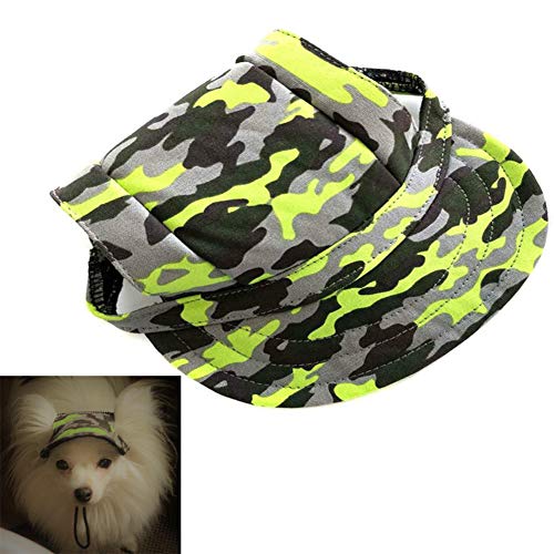 AROYEL Baseball-Kappe für Hunde, aus Segeltuch, Sonnenschutz für große und kleine Haustiere, Größe M, Tarnfarben von AROYEL