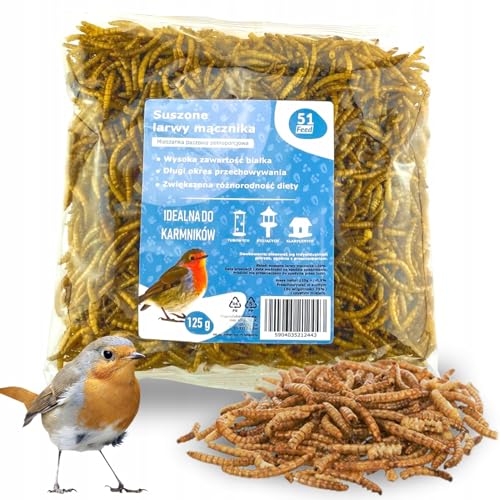 ARPON Mehlwürmer getrocknet | Insektensnack Vögel | Premium qualitäts Futter für Fische, Schildkröten, Igel, Nager| Vogelfutter Wildvögel | Futter ARPON Mehlwürmer getrocknet | Insektensnack Vögel | Premium qualitäts Futter für Fische, Schildkröten, Igel, Nager| Vogelfutter Wildvögel | Futter von ARPON